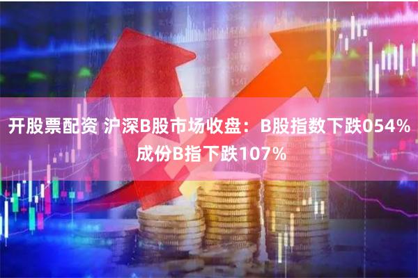 开股票配资 沪深B股市场收盘：B股指数下跌054% 成份B指下跌107%